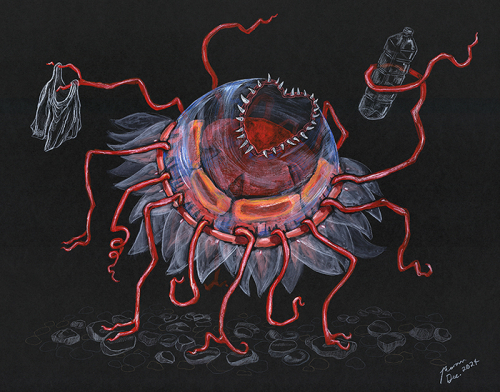 Deep sea crown jelly Atolla wyvillei